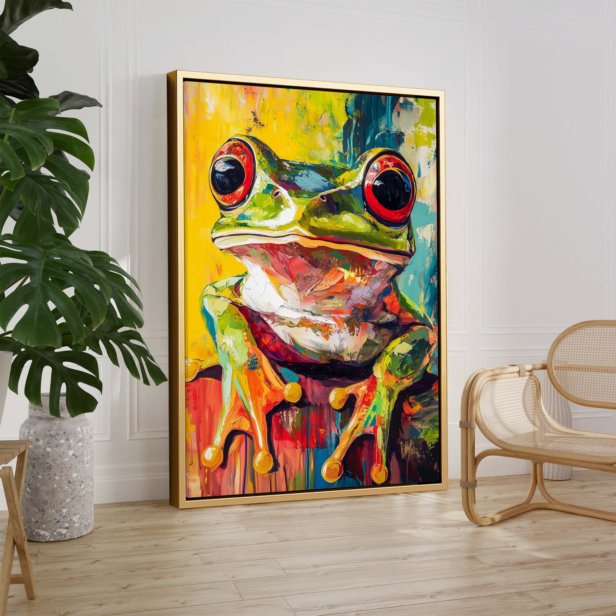 Wild Frog No2 Canvas Print Canvas Art Wildfrog Art