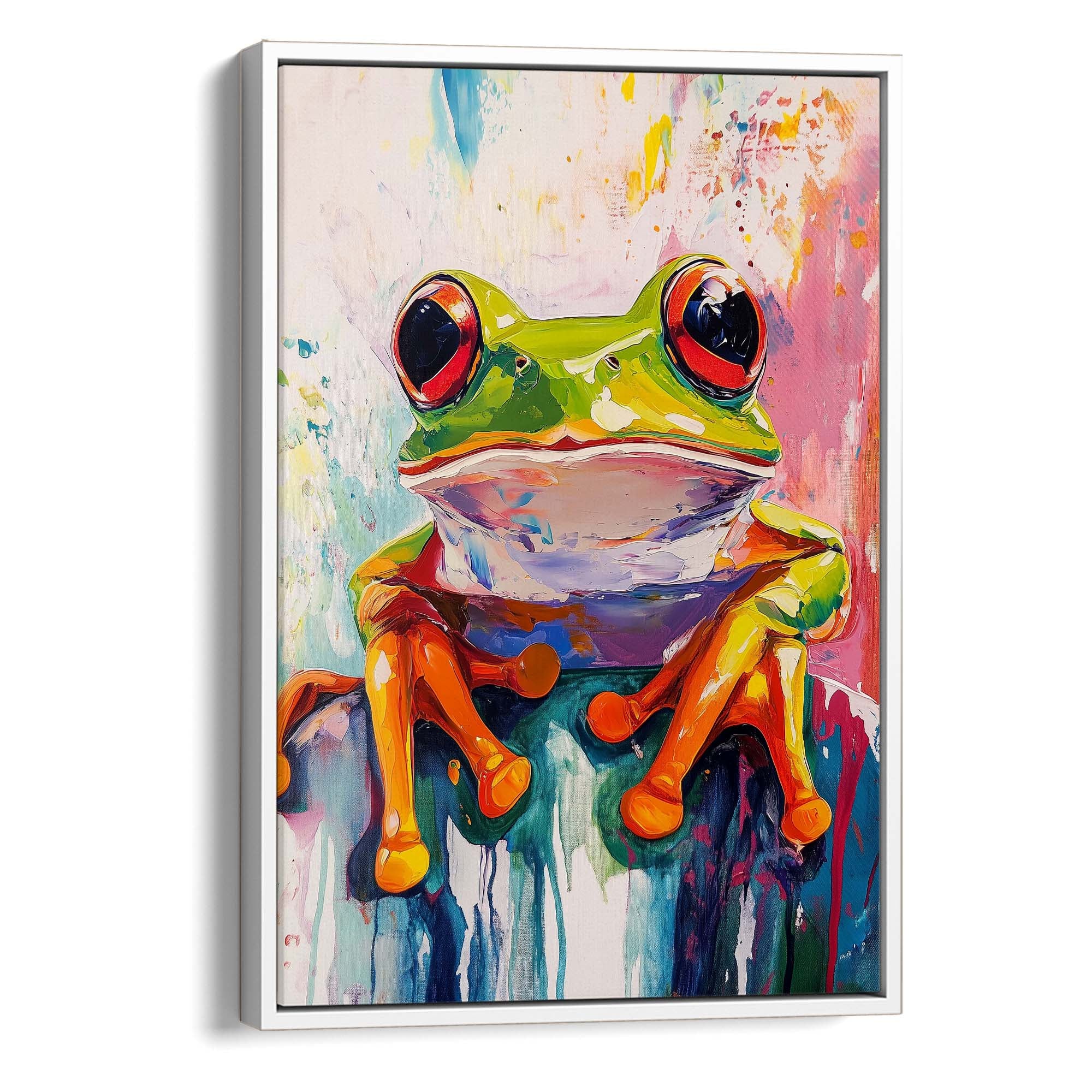 Wild Frog No3 Canvas Print Canvas Art Wildfrog Art