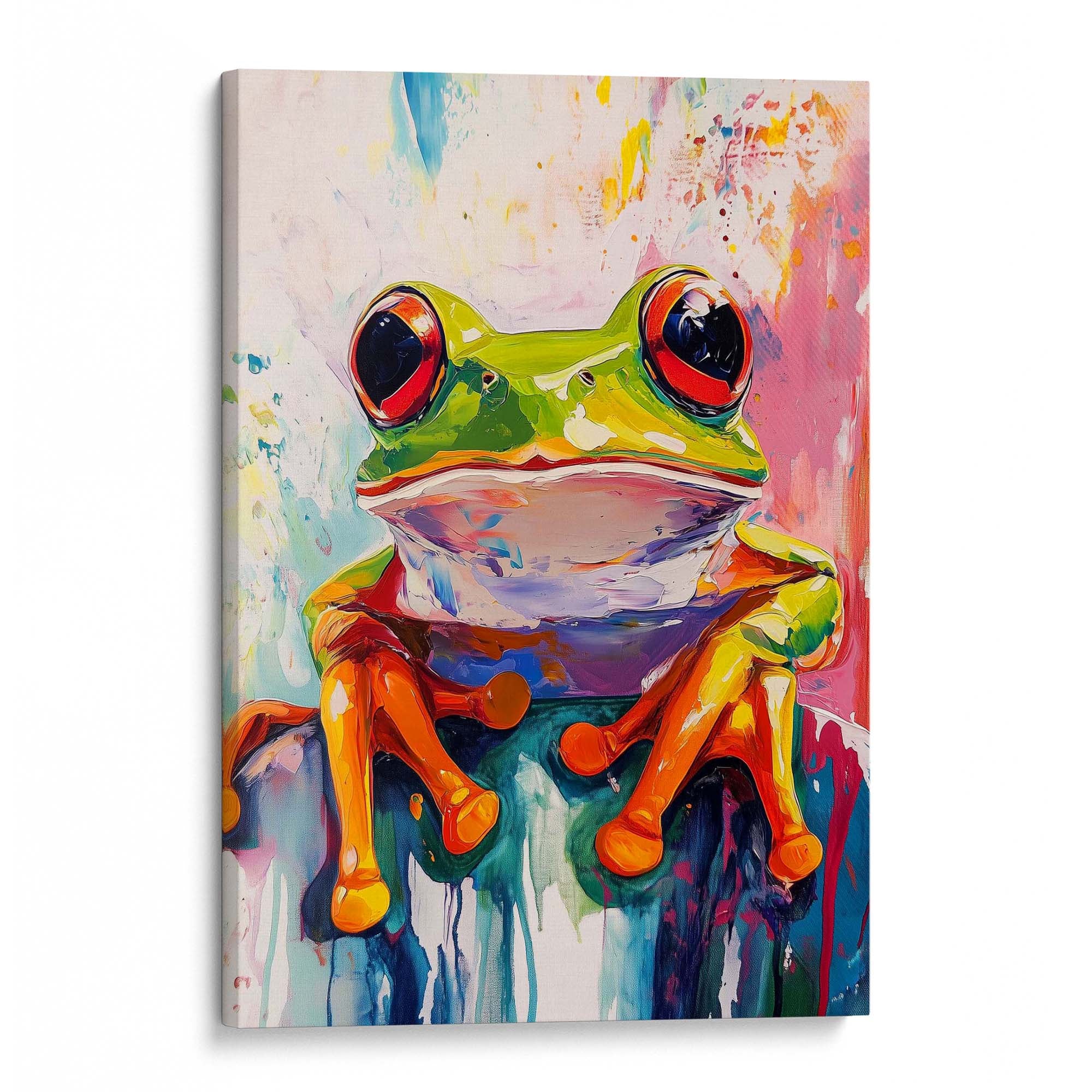 Wild Frog No3 Canvas Print Canvas Art Wildfrog Art
