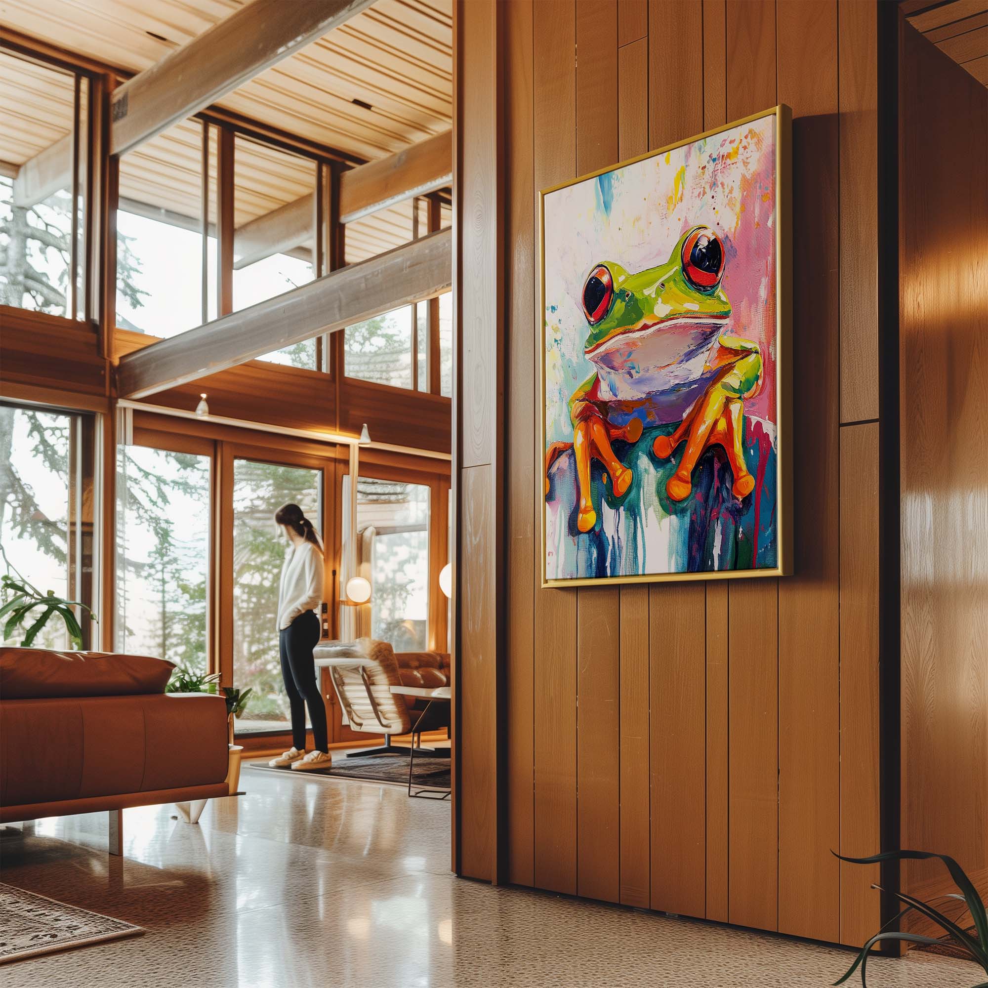 Wild Frog No3 Canvas Print Canvas Art Wildfrog Art